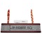 Lawyer / Attorney Avatar Red Mahogany Nameplates with Business Card Holder - Straight