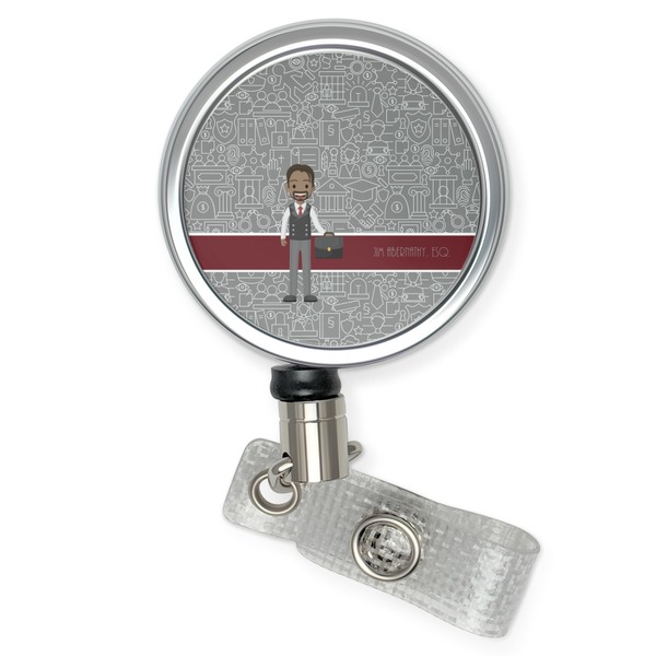 Custom Lawyer / Attorney Avatar Retractable Badge Reel (Personalized)