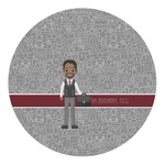 Lawyer / Attorney Avatar Round Decal - Small (Personalized)