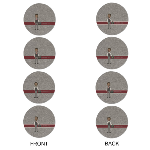 Lawyer / Attorney Avatar Round Linen Placemats - APPROVAL Set of 4 (double sided)