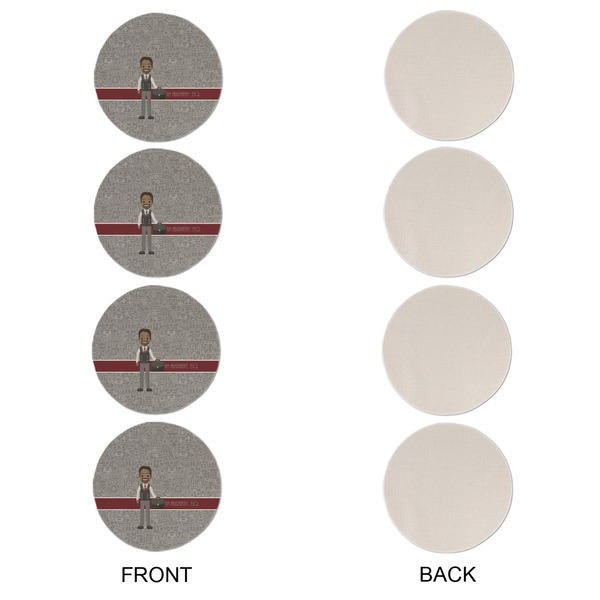 Lawyer / Attorney Avatar Round Linen Placemats - APPROVAL Set of 4 (single sided)