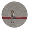 Lawyer / Attorney Avatar Round Linen Placemats - FRONT (Double Sided)