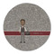 Lawyer / Attorney Avatar Round Linen Placemat (Personalized)