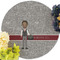 Lawyer / Attorney Avatar Round Linen Placemats - Front (w flowers)