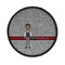 Lawyer / Attorney Avatar Iron On Round Patch w/ Name or Text