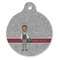 Lawyer / Attorney Avatar Round Pet ID Tag - Large - Front