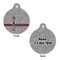 Lawyer / Attorney Avatar Round Pet Tag - Front & Back