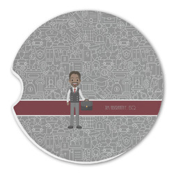 Lawyer / Attorney Avatar Sandstone Car Coaster - Single (Personalized)