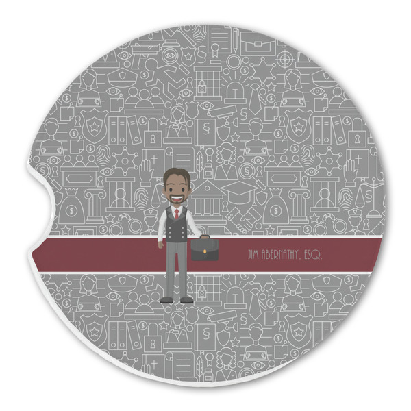 Lawyer / Attorney Avatar Sandstone Car Coaster - Single