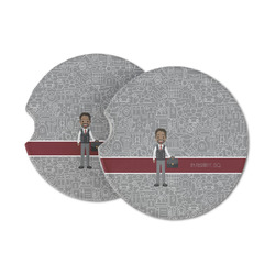Lawyer / Attorney Avatar Sandstone Car Coasters (Personalized)