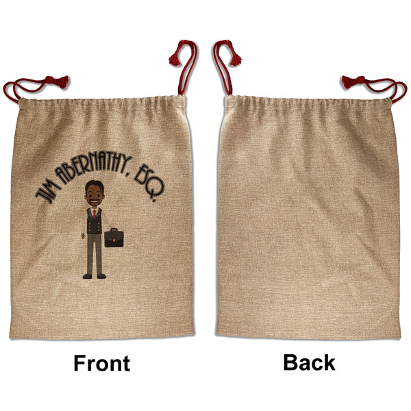 Lawyer / Attorney Avatar Santa Bag - Approval - Front