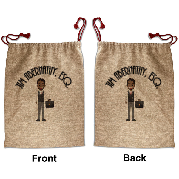 Lawyer / Attorney Avatar Santa Bag - Front and Back