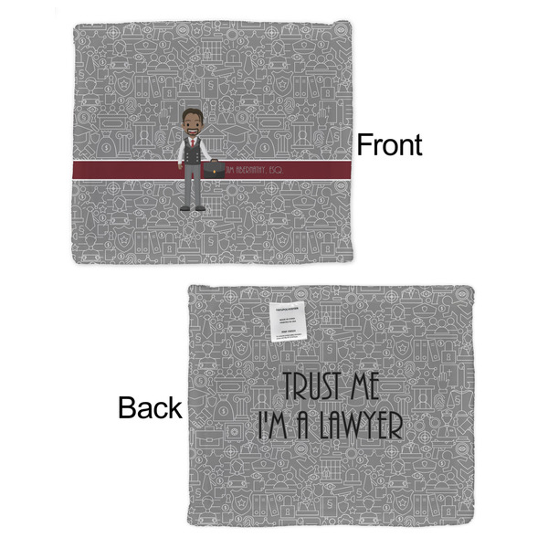 Lawyer / Attorney Avatar Security Blanket - Front & Back View