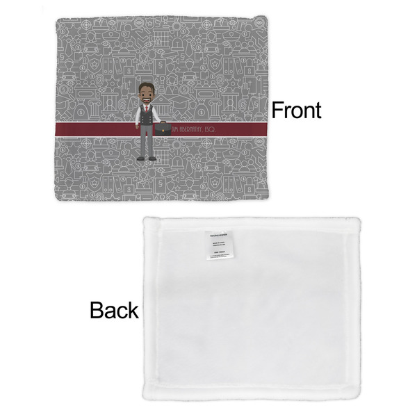 Lawyer / Attorney Avatar Security Blanket - Front & White Back View