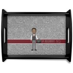 Lawyer / Attorney Avatar Black Wooden Tray - Large (Personalized)