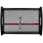 Lawyer / Attorney Avatar Black Wooden Tray - Small (Personalized)