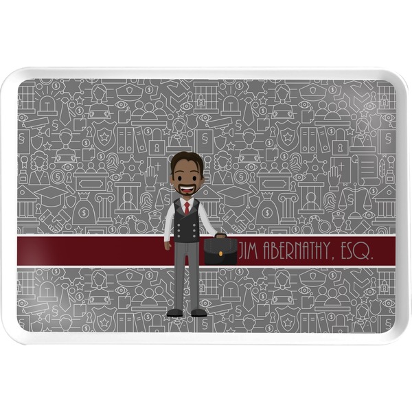 Custom Lawyer / Attorney Avatar Serving Tray (Personalized)