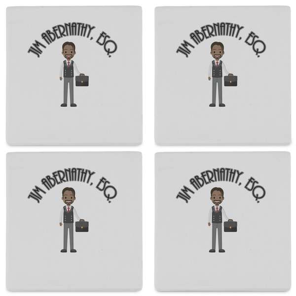 Lawyer / Attorney Avatar Set of 4 Sandstone Coasters - See All 4 View