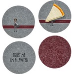 Lawyer / Attorney Avatar Set of 4 Glass Appetizer / Dessert Plate 8" (Personalized)