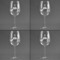 Lawyer / Attorney Avatar Set of Four Personalized Wineglasses (Approval)