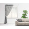 Lawyer / Attorney Avatar Sheer Curtain With Window and Rod - in Room Matching Pillow