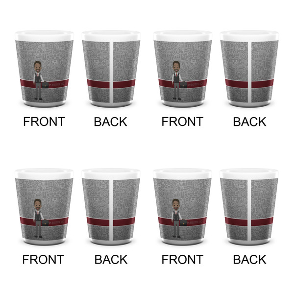 Lawyer / Attorney Avatar Shot Glass - White - Set of 4 - APPROVAL