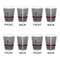 Lawyer / Attorney Avatar Shot Glass - White - Set of 4 - APPROVAL