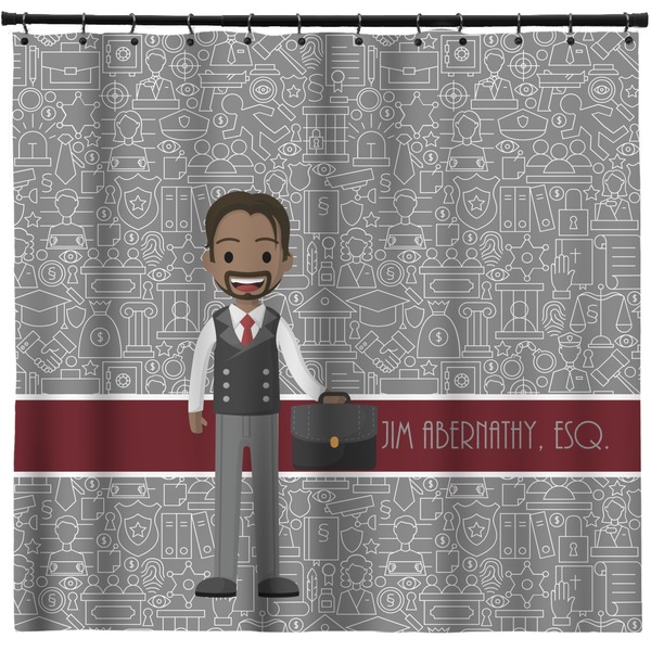 Custom Lawyer / Attorney Avatar Shower Curtain - Custom Size (Personalized)