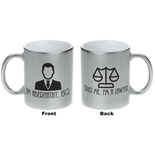 Lawyer / Attorney Avatar Silver Mug - Approval