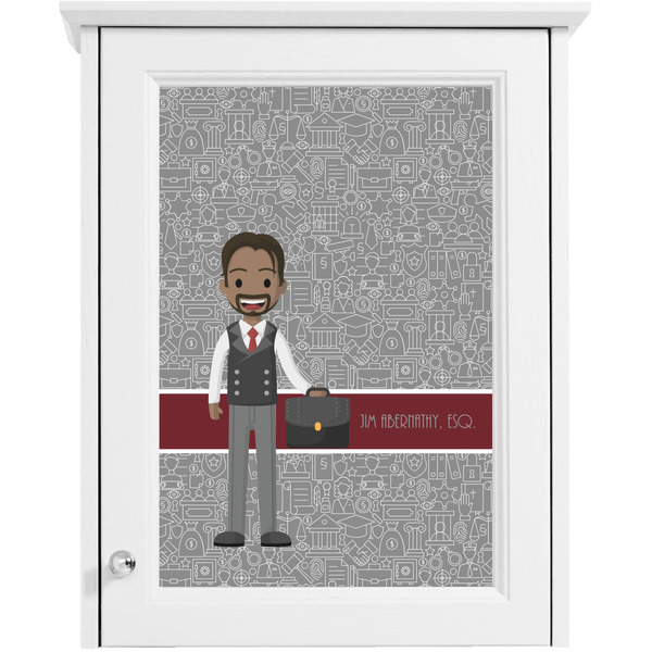 Lawyer / Attorney Avatar Single White Cabinet Decal