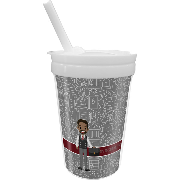 Custom Lawyer / Attorney Avatar Sippy Cup with Straw (Personalized)