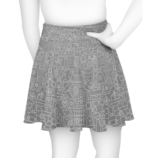 Lawyer / Attorney Avatar Skater Skirt - Back