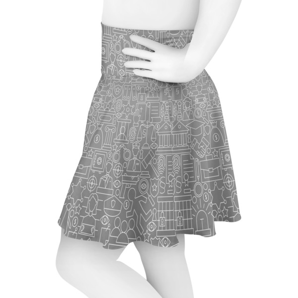 Lawyer / Attorney Avatar Skater Skirt - Side