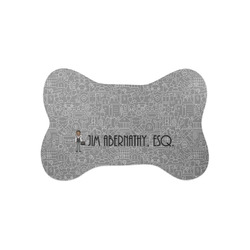 Lawyer / Attorney Avatar Bone Shaped Dog Food Mat (Small) (Personalized)