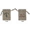 Lawyer / Attorney Avatar Small Burlap Gift Bag - Front and Back
