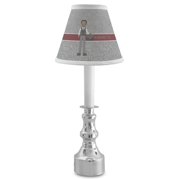 Lawyer / Attorney Avatar Small Chandelier Lamp - LIFESTYLE (on candle stick)