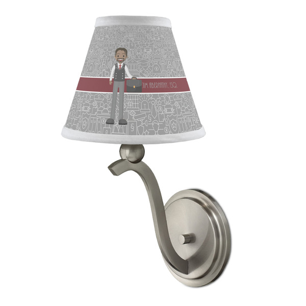Lawyer / Attorney Avatar Small Chandelier Lamp - LIFESTYLE (on wall lamp)