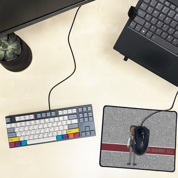 Lawyer / Attorney Avatar Small Gaming Mats - LIFESTYLE