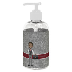 Lawyer / Attorney Avatar Plastic Soap / Lotion Dispenser (8 oz - Small - White) (Personalized)
