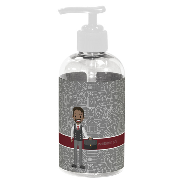Custom Lawyer / Attorney Avatar Plastic Soap / Lotion Dispenser (8 oz - Small - White) (Personalized)