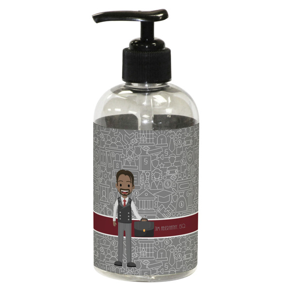 Custom Lawyer / Attorney Avatar Plastic Soap / Lotion Dispenser (8 oz - Small - Black) (Personalized)