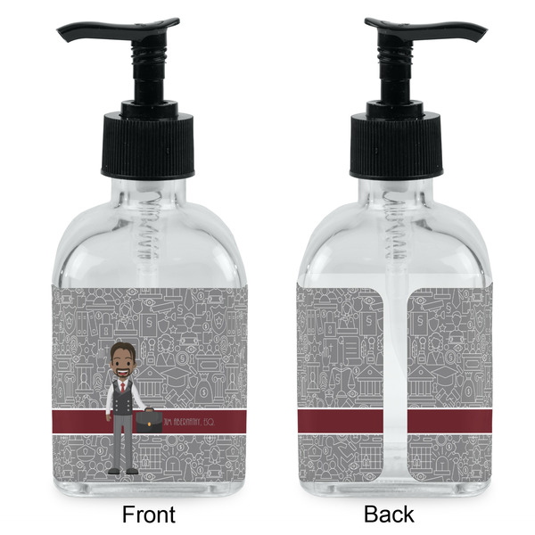 Lawyer / Attorney Avatar Glass Soap/Lotion Dispenser - Approval