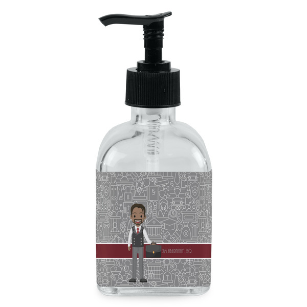 Custom Lawyer / Attorney Avatar Glass Soap & Lotion Bottle - Single Bottle (Personalized)