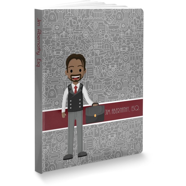 Custom Lawyer / Attorney Avatar Softbound Notebook - 5.75" x 8" (Personalized)
