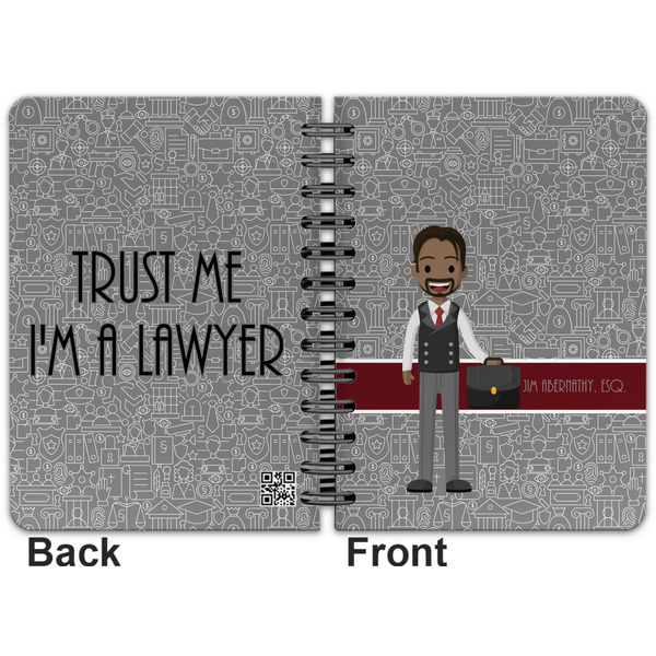 Lawyer / Attorney Avatar Spiral Journal 5 x 7 - Apvl