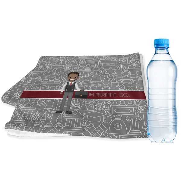 Custom Lawyer / Attorney Avatar Sports & Fitness Towel (Personalized)