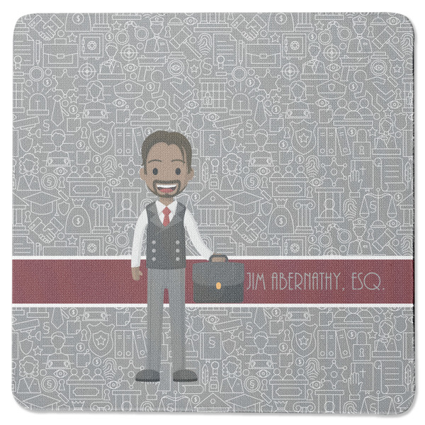 Lawyer / Attorney Avatar Square Coaster Rubber Back - Single