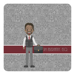Lawyer / Attorney Avatar Square Decal (Personalized)