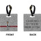Lawyer / Attorney Avatar Square Luggage Tag (Front + Back)