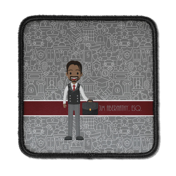 Custom Lawyer / Attorney Avatar Iron On Square Patch w/ Name or Text